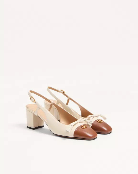 Valentino Valet Du Roi Kidskin Slingback Pumps 60Mm - Image 6